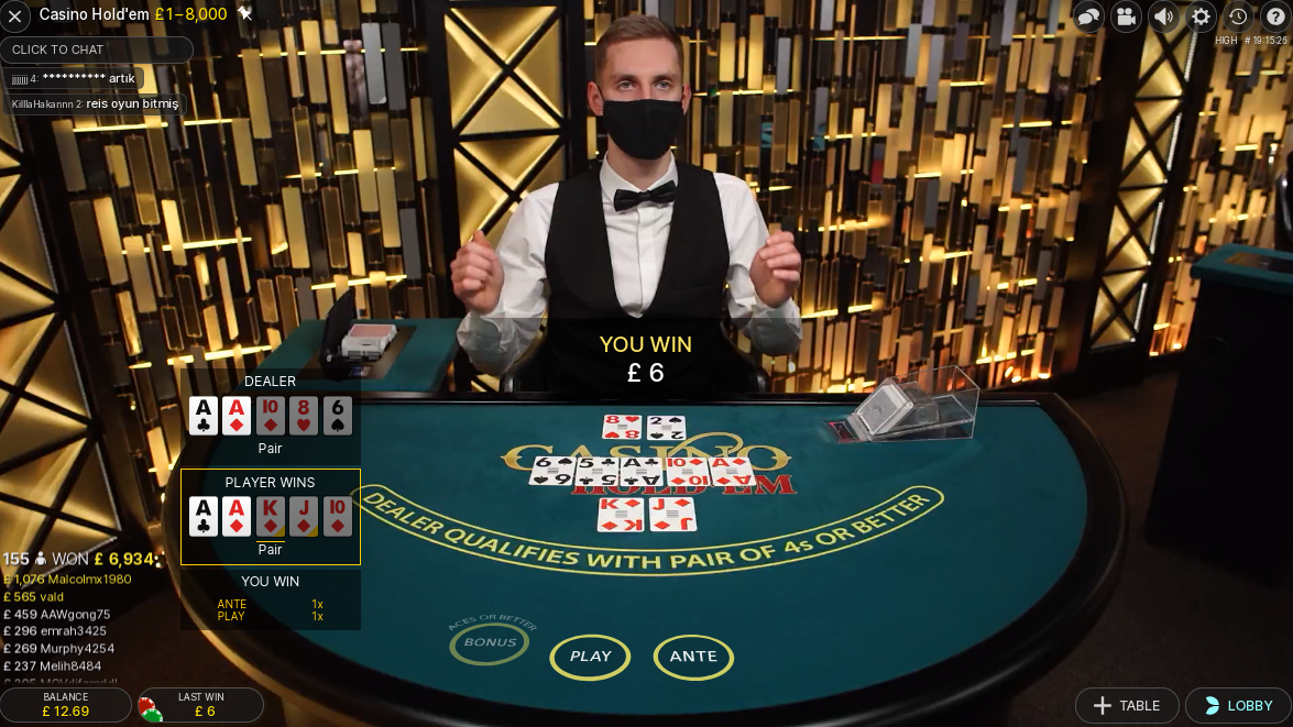 Casino Hold'em логотипі